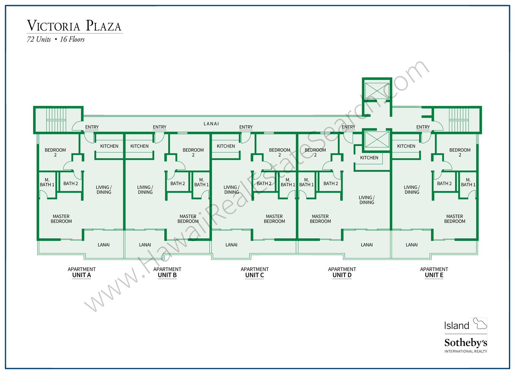 Map of Victoria Plaza on Oahu